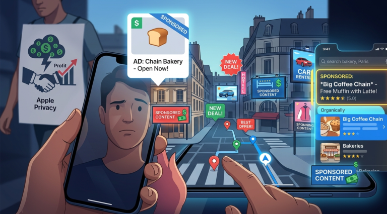 Apple Maps’te ‘Saf Deneyim’ Sona Erdi: Tim Cook’un Yeni Hedefi Reklam Milyarları!